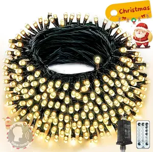 2026 New Voice Control 88ft 240LED Smart String Lights Outdoor/Indoor |   String Lights with Remote, 12Modes, 7Voice Commands & Timers, Christmas Twinkle Light for Xmas Tree Decor (Warm White)