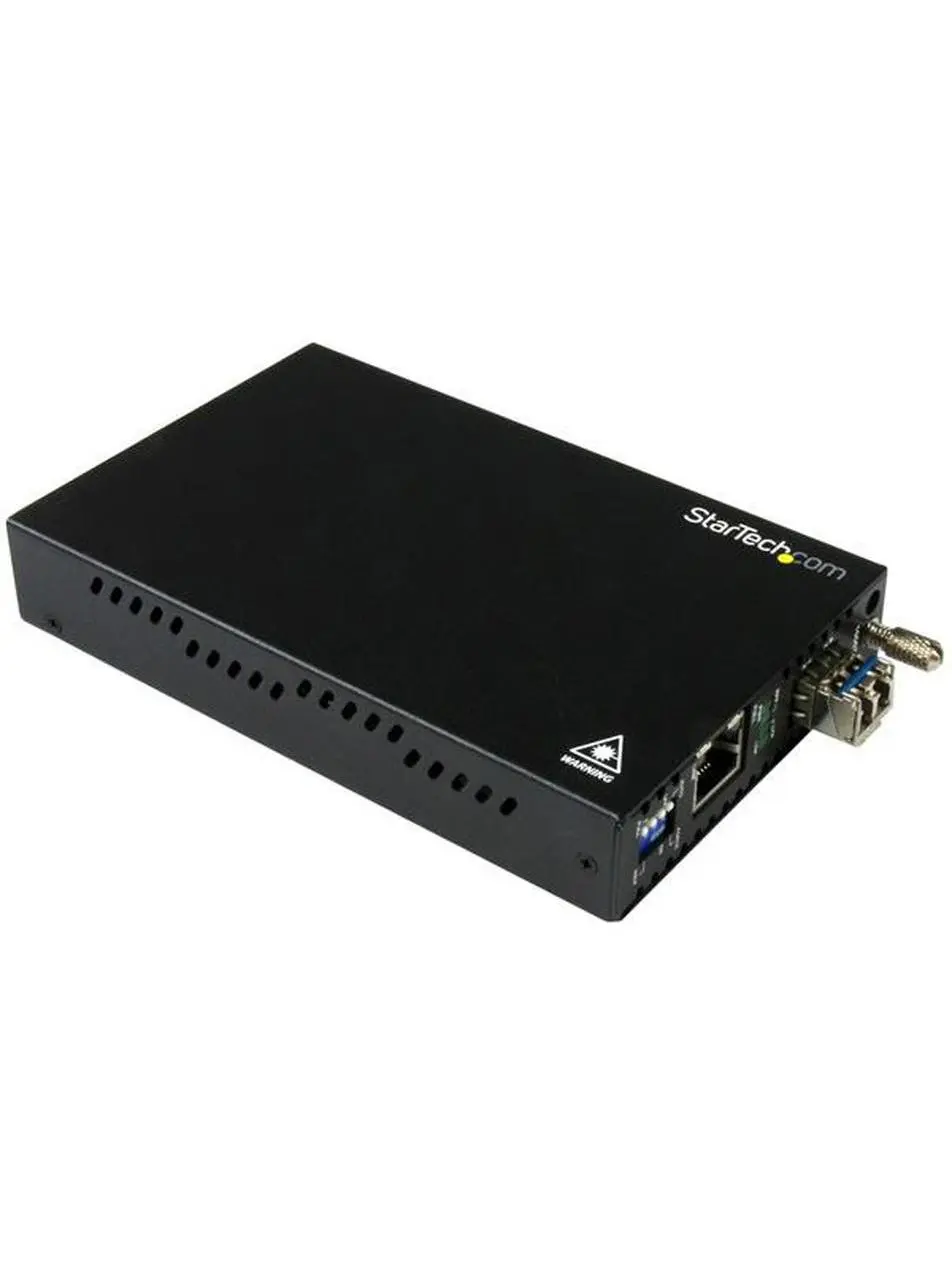 StarTech ST-ET91000SM10 Gigabit Ethernet Copper-to-Fiber Media Converter-SM LC-6.2 Miles