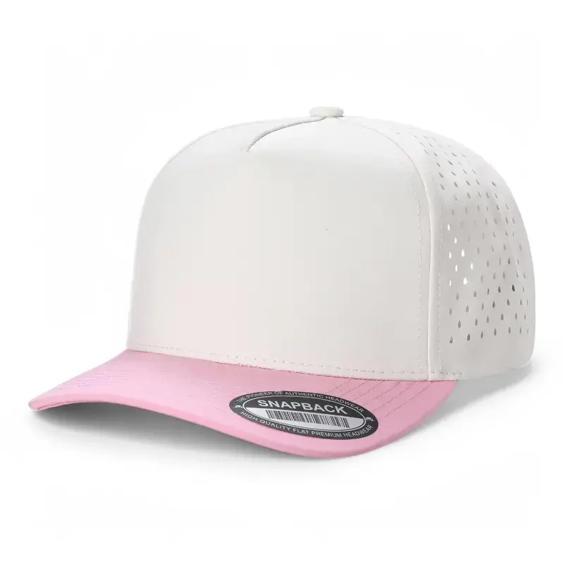 Mens Baseball Cap Snapback Adjustable Size Laser Vented Trucker Hat Waterproof