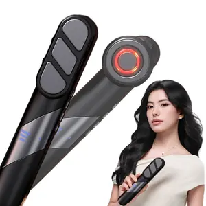 4 in 1 Red light Theaphy Microcurrent Facial Massager, Vabiration and Hot Compress Facial Roller, Electric Hair Massage Comb with Hair Oil Applicator,  V-face Massage Beauty Device, Multi-functional EMS Body Massager （Full Care Set） Daily