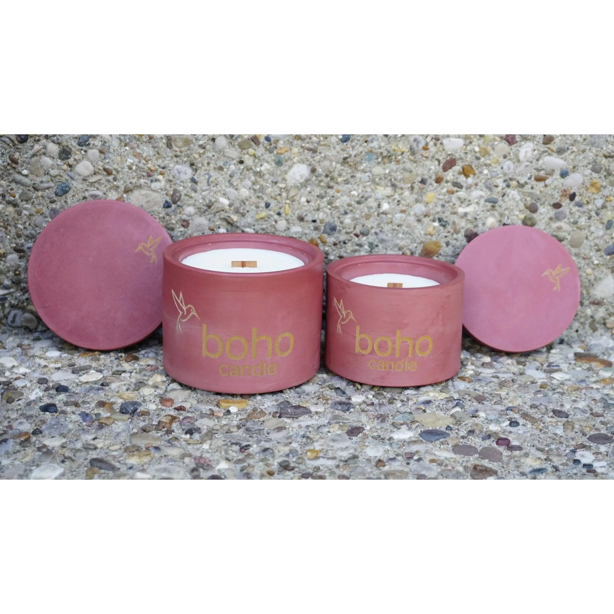 orchard cider candle. apple & caramel scent + refillable concrete vessel, wood wick Decor Fragrance Vanilla Autumn Cream Jar