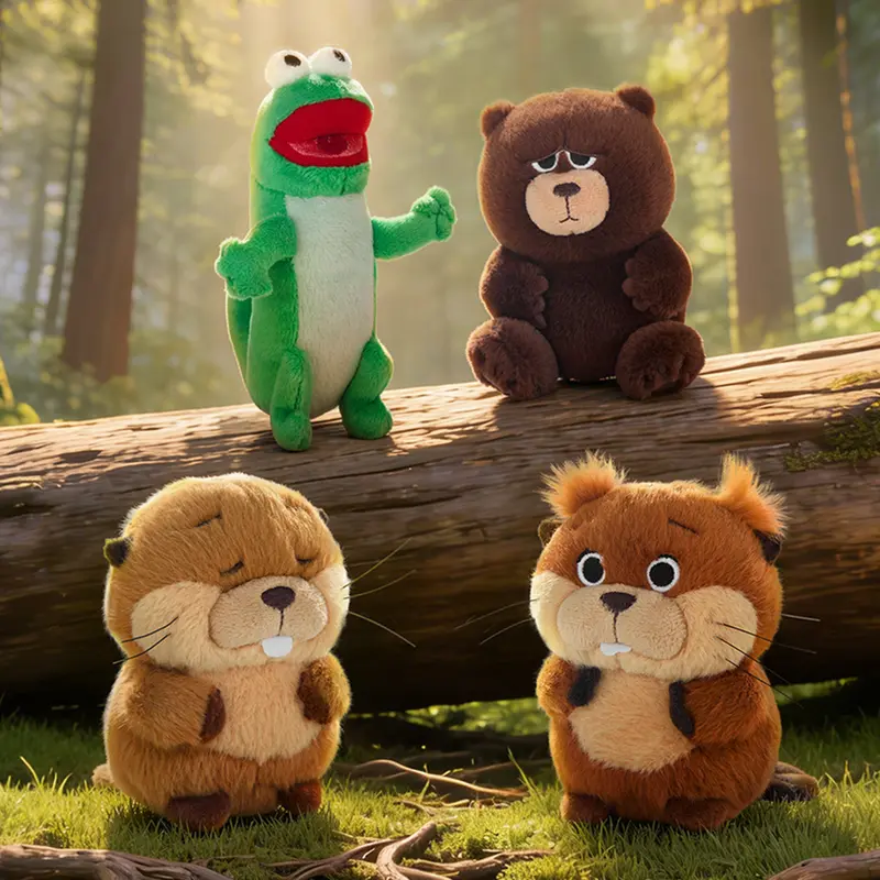 Pixar Original River Otter "Transformation Plan" Lizard Mei Bao Stuffed Doll Figurine - Cute Animal Design, Soft Plush, Huggable Collectible, Adorable Keychain for Fans, Unisex Charming Gift, Birthday Use