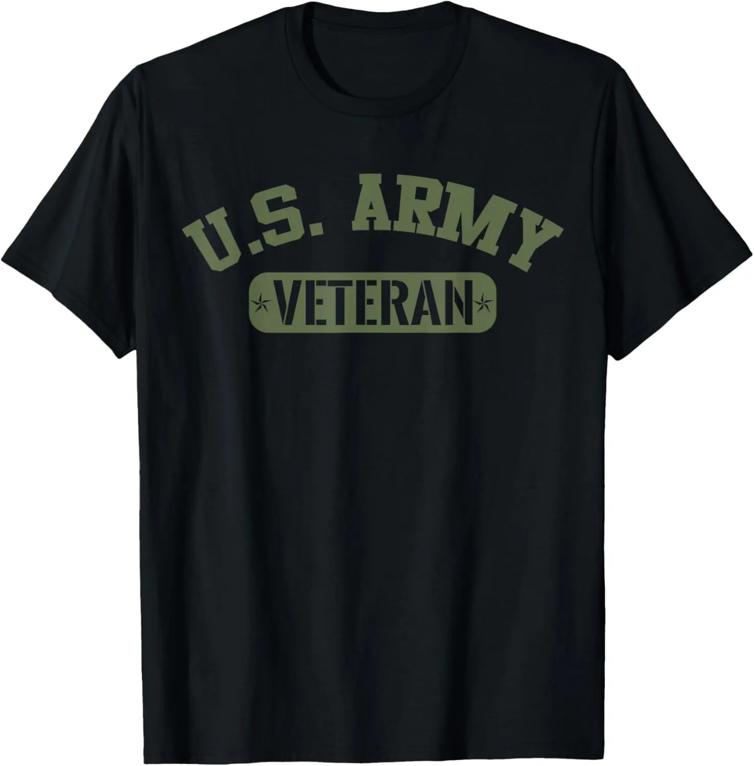 Women's 100% Cotton Vintage Distressed Graphic Short-Sleeve U.S. Army Veteran Tops, Men's Optional Casual T-Shirt, Shortsleeve