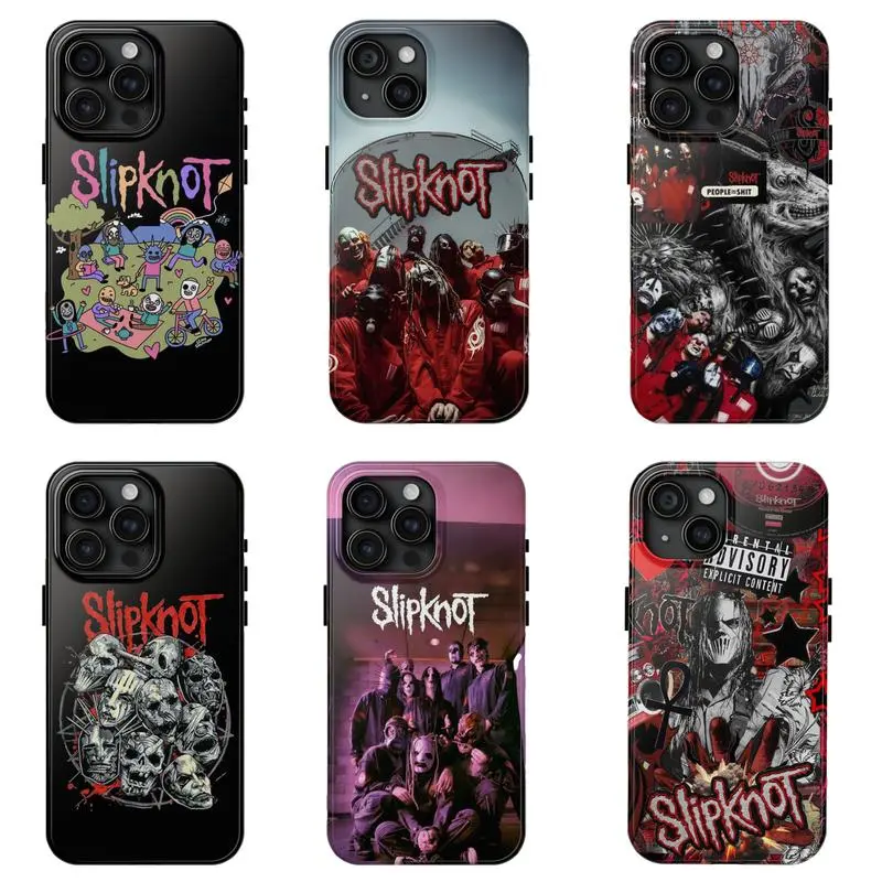 Slipknot and System of a Down Collage Case, Heavy Metal Aesthetic for Rock Fans, Slipknot Edition, For iPhone 17 16 15 14 13 12 11  Galaxy S25-S21 Gift For Fans
