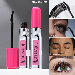 Waterproof Curling Mascara, Long-Lasting No-Smudge, 360° Precision Brush, Volumizing Lengthening, Black Mascara for Beginners