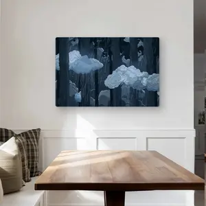212 MAIN MWW C1MP24363BGMOC 24x36 in. Sneaky Clouds Aluminium Cloud Graphic Prints - White Metal Artwork - Modern Artistic Home Decoration Wall Art