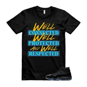 11 Gamma Blue Black Varsity Maize Yellow T Shirt Match WELL