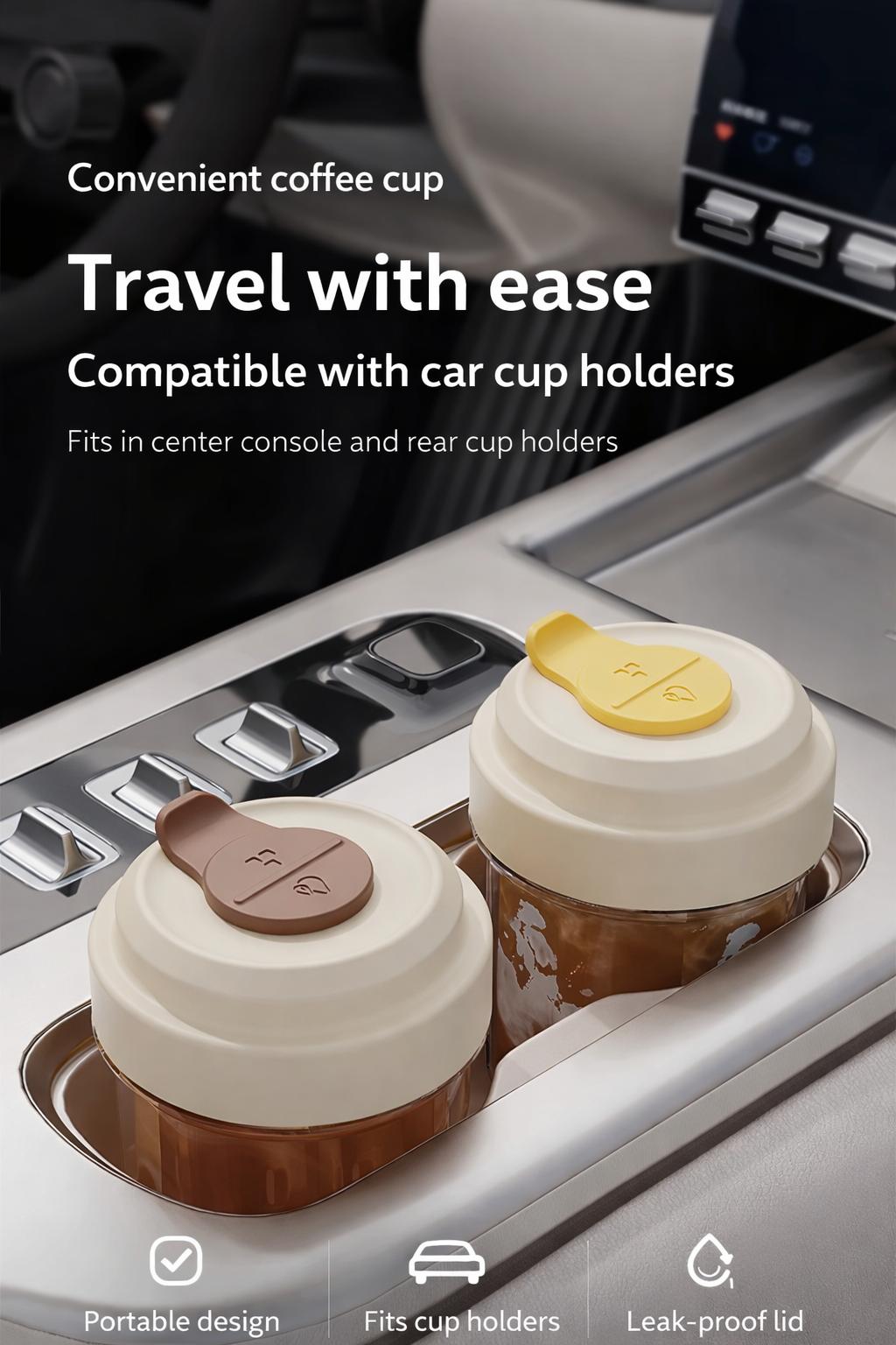 One Touch Ice Maker Cup Portable Iced Coffee Cup Easy Release Ice Tray No Twist Ice Cube Maker with Lid for Cold Drinks