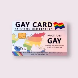 Gay Card LGBTQ Holographic Credit Card Sticker Debit Skin Decal Cover Waterproof Vinyl Easy To Apply