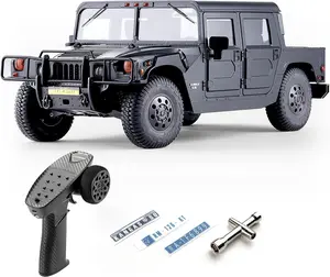 FMS 1/12 RC Crawler HMMWV H1 Alpha  RS 2-4WD Model Car RC Car Mdel Hobby RC Offroad Crawler RC Car Remote Control Car Collection Model with LED Lights for 14+Adults