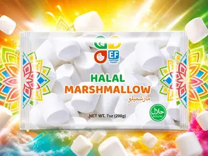 Eastern Feast Halal Marshmallows Classic Large 7oz (200 G) | Soft Fluffy Halal Certified Marshmallow Candy for Smores Hot Cocoa Snacking | 1, 3 & 10 Pack