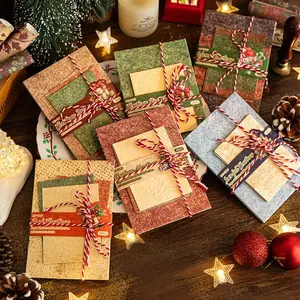 Vintage Christmas Themed Paper (28pcs/bag), Scrapbooking & Journal Making Material Paper, DIY Decorative Paper for Scrapbooking & Journal Making, Scrapbook Page