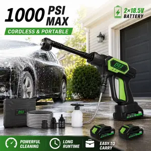PZZ Cordless Pressure Washer, 1000 PSI Electric Pressure Washer, Pressure Washer Machine for Home, Garden and Car Cleaning tiktokshopspringglowup