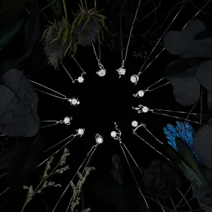 【891】Unique Zodiac Significance Synthetic Moissanite Necklace - Personalized Birthstone & Zodiac Sign Jewelry, Luxury Gift for Women, Anniversary/Birthday Gift