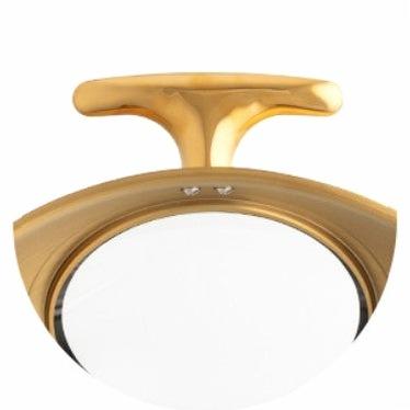 [FLASH SALE | ROVSUN ] 6 QT Roll Top Round Gold Chafing Dish Buffet Set with Visible Window