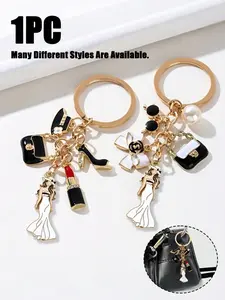 Women's Luxury Keychain High Heel Shape, Perfect Gift for Weddings Birthdays Special Occasions, Fashion Bag Charm Accessories, Stylish Keychain