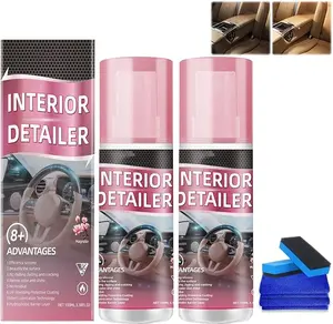 15 Oz Car Interior Detailer Kit - UV Protection, User-Friendly Trim Restorer for Leather, Plastic, Rubber - Safe Car Detailing, Detailing Products Chemicals Auto Supplies