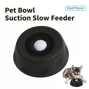 3-in-1 Suction Dog Lick Bowl with Rolling Ball & Brush, Mess-Free Slow Feeder for Liquid Treats & Yogurt, Anti-Slip Pet Lick Bowl