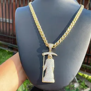 High quality santa muerte chino link durable jewelry