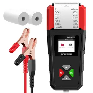 Car Battery Tester with Printer, 6V 12V 24V 100-2000CCA Battery Load Tester for Lead-Acid & Lithium ion Batteries, Automotive Digital Battery Analyzer for Car, Truck, Motorcycle, ATV, Boat