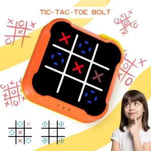 3 in 1 Electronic Tic Tac Toe Game, Handheld Digital Tic Tac Toe Bolt Game, Portable Educational Toy Gift for Kids & Adults