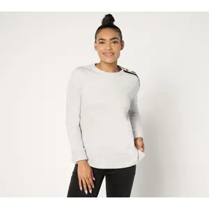 Cuddl Duds Fleecewear with Stretch Crewneck Pullover