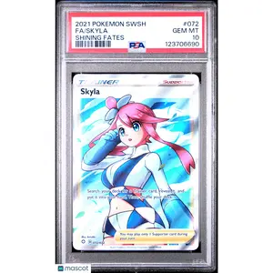 2021 Pokemon TCG—Skyla #072 Shining Fates—Ultra Rare Foil PSA 10