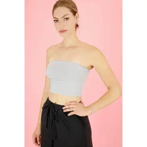 Premium cotton cropped tube top for undershirt and everyday