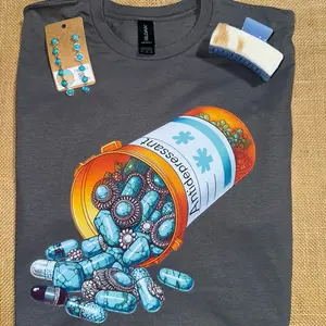antidepressants turquoise tee