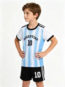 Sports Set, Breathable Uefa Champions League Jersey, Football Clothes, Casual Training Gear, Holiday Gift, Short Sleeve Shorts