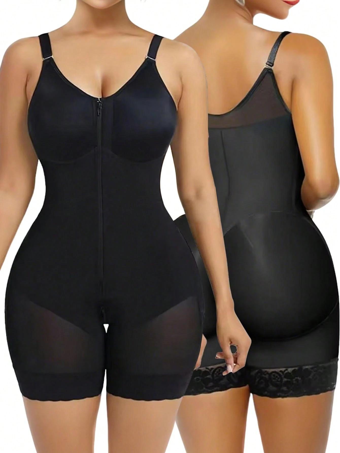 SHAPEGUY Women's Corset High Compression Full Body Shaper Girdle Adjustable Clasps Buttock Lifter Slimming Push Up