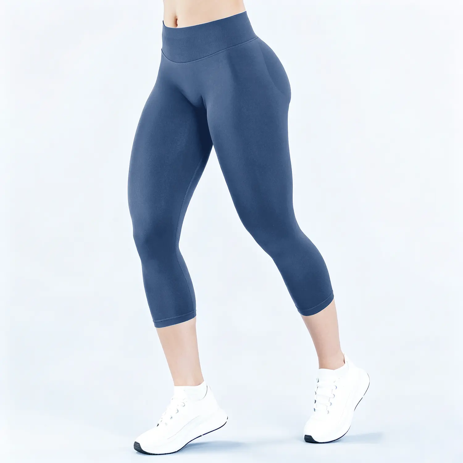 Jetjoy Capri Leggings Women Workout Impact Capri Pants, Scrunch Butt Lifting Gym Seamless Booty Biker Capri Leggings for Women, Buttery Soft High Waisted Leggings for Gym Yoga Workout Full Length Capri Buttery Soft Yoga Pants for Athletic Womenswear