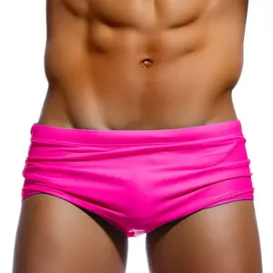 Raw Street Wear Sexy Swimming Trunks Mens Swim Boxer Briefs Swimwear Young Man Swimsuit Beach Wear Surfing Bathing Suit Shorts Gay zwembroek
