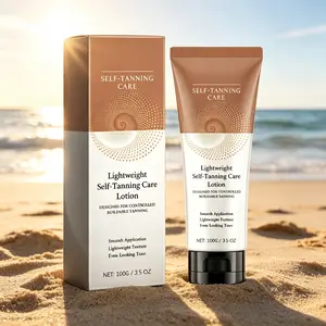 Self-Tanning Care Lotion 100g – Lightweight Buildable Tanner – Smooth Application for Even, Natural Glow – Controlled Tanning for Face & Body – Streak-Free Sunless Tanner – Golden Bronze Finish
