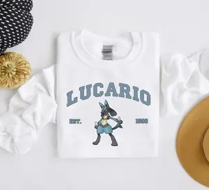 Lucario Sweatshirt, Pkm Characters Sweatshirt, Anime Shirt