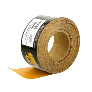 400 Grit Gold - Longboard Continuous Roll PSA Stickyback Self Adhesive Sandpaper 20 Yards Long by 2-3/4" Wide finishing product