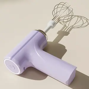 Rechargeable 3 Speed Hand Mixer - Multifunctional Kitchen Mixer with 2 Whisk Baking Supplies Easy To Clean Durable, Home Kitchen Coffee Lovers Bakers summerwins