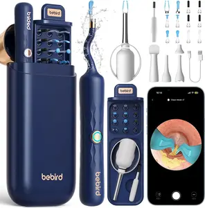 Bebird Earsight Plus D39R Ear Wax Removal Tool Camera Flexible Ear Otoscope Visual Picker Tweezers FSA HSA Eligible Item Ear Cleaning Kit for Family