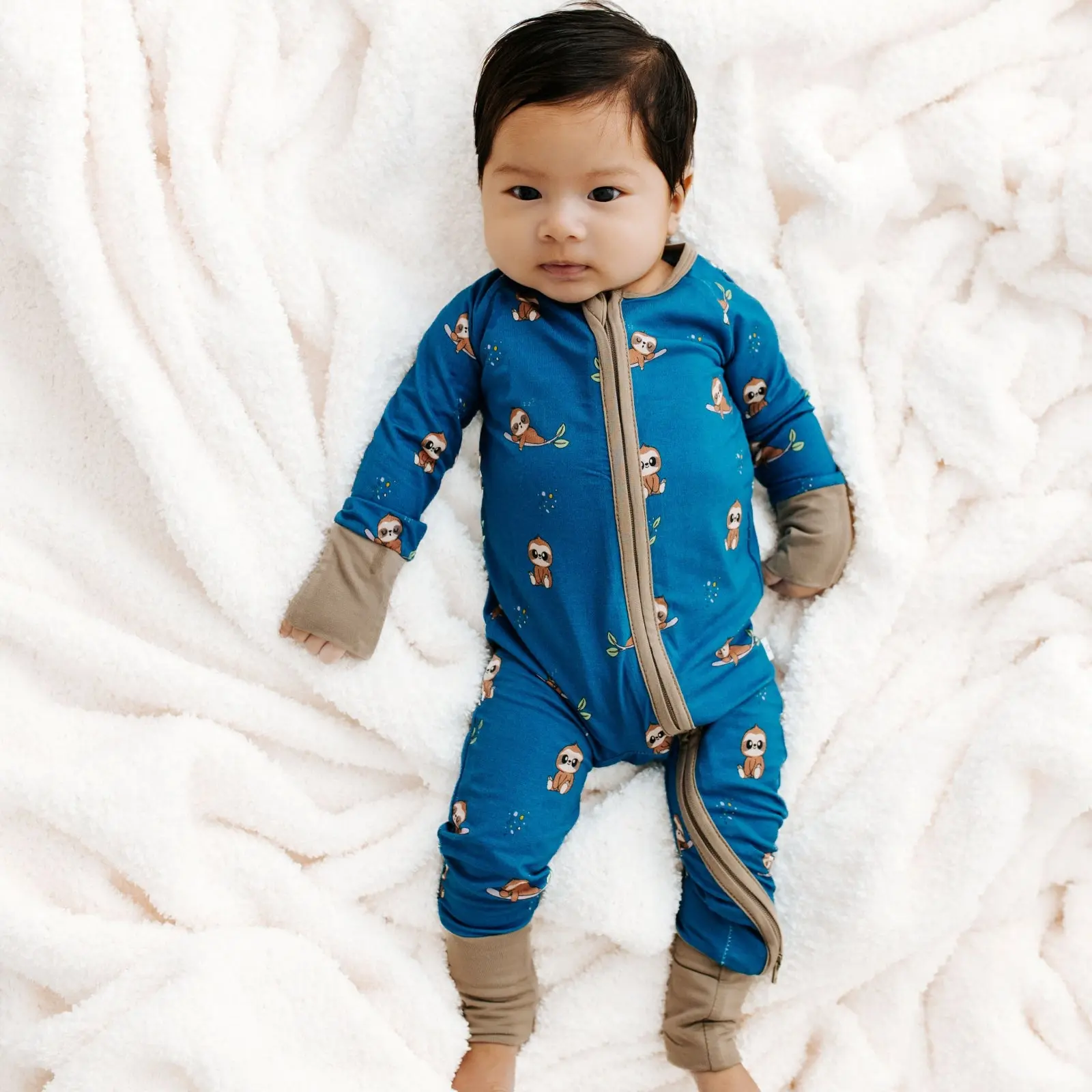 Sleepy Sloth | Preemie-24M Bamboo Sleeper