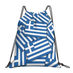 1pc GREEK Gifts Football Drawstring Bags Outdoor Sports Portable Storage Bag Bundle Pocket Rope Bag