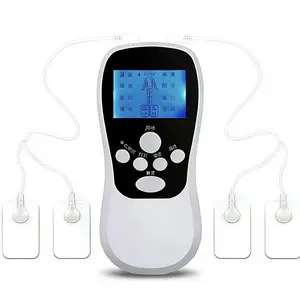 Muscle Massage Unit,with 10 Modes Dual Channel,Rechargeable Body Relaxing Unit with 4 Electrode Pads for Pain Relief & Muscle Stimulation