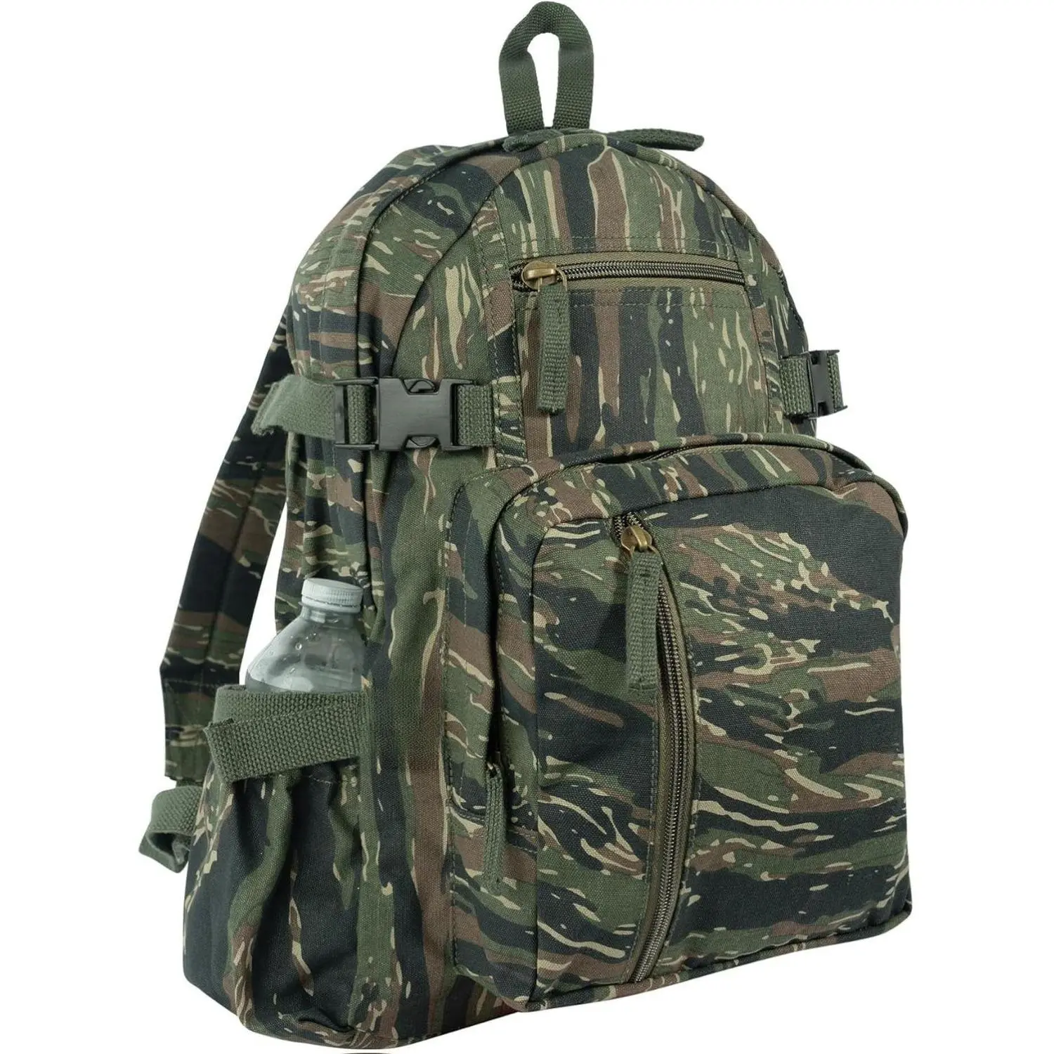 ROTHCO Vintage Canvas Compact Backpack, Military Style Rucksack with Organizer for School & Travel, 24L, 15" x 13.5" x 7", Unisex, 15 Inch X 13.5 Inch X 7 Inch