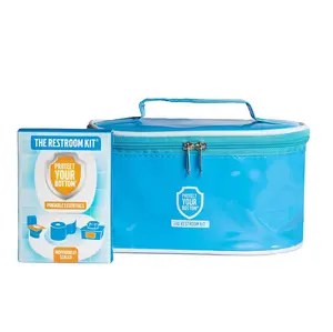 The Restroom Kit Travel Bag + 6 Kits! - The Ultimate Travel Aid Equipped with Bathroom Essentials