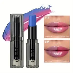 Color Changing Lip Balm, 1 Count Long Lasting Moisturizing Lipstick, Glossy Lip Glaze Stick, Plumping Lip Oil Lip Stick for Girls & Women, Skincare