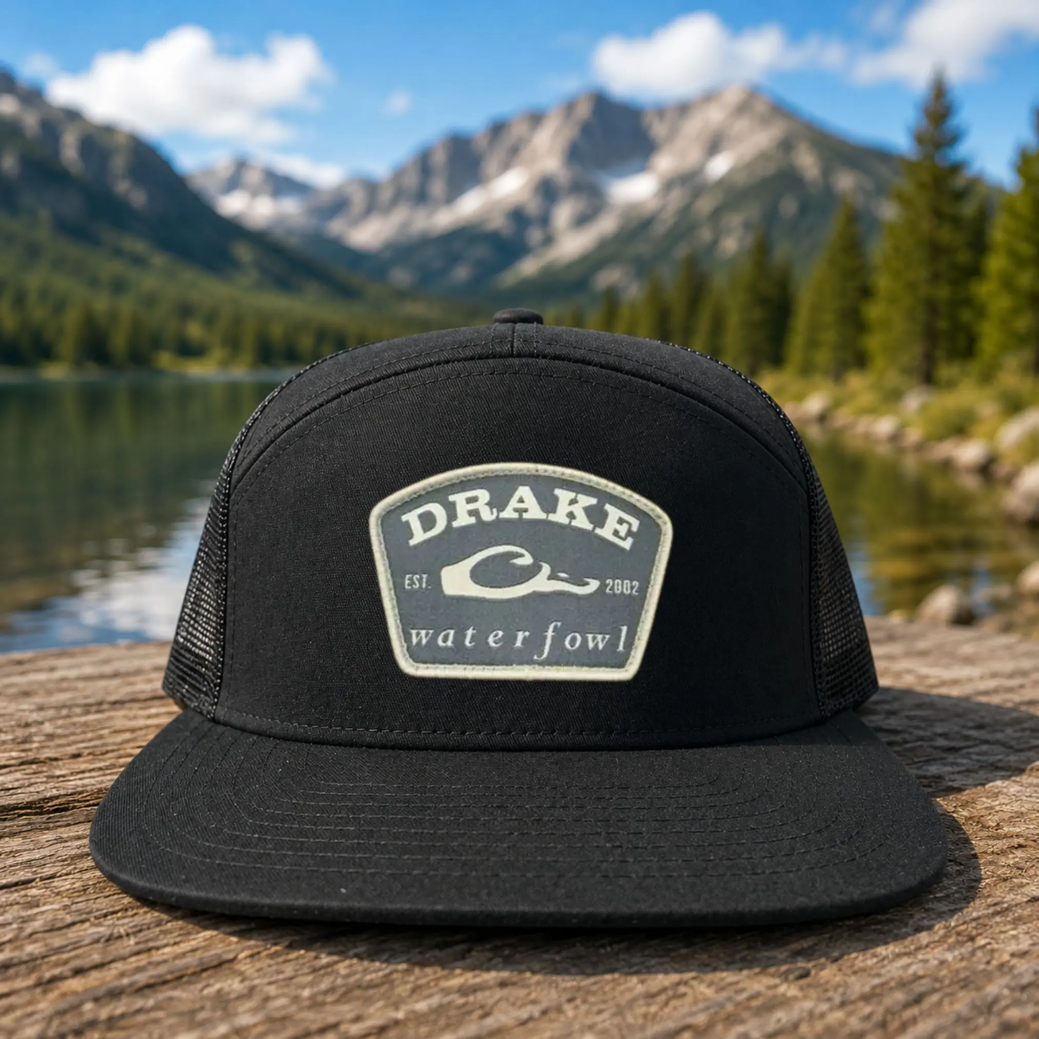 DRAKE Waterfowl Embroidered Trucker Hat, Duck Hunting Snapback Cap, Mesh Outdoor Hunting Hat, Waterfowl Hunter Gift for Men