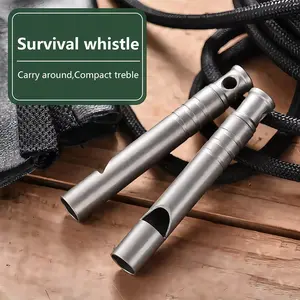 Titanium Emergency Survival Whistle | 120dB Ultralight Safety Signal
