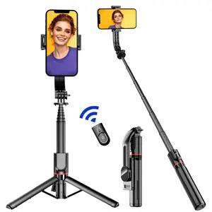 40" Portable travel version selfie stick tripod, lightweight and easy to carry. Suitable for iPhone and Android, mobile phone tripod