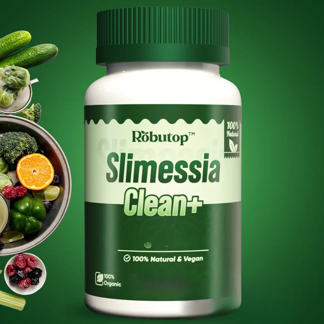 Robutop Slimessia Clean+ Gut Cleanse Detox with Moringa Seeds Mulberry Leaves Ginger Daily Gentle Digestive Support 30 Capsules Non-GMO Plant Based Na