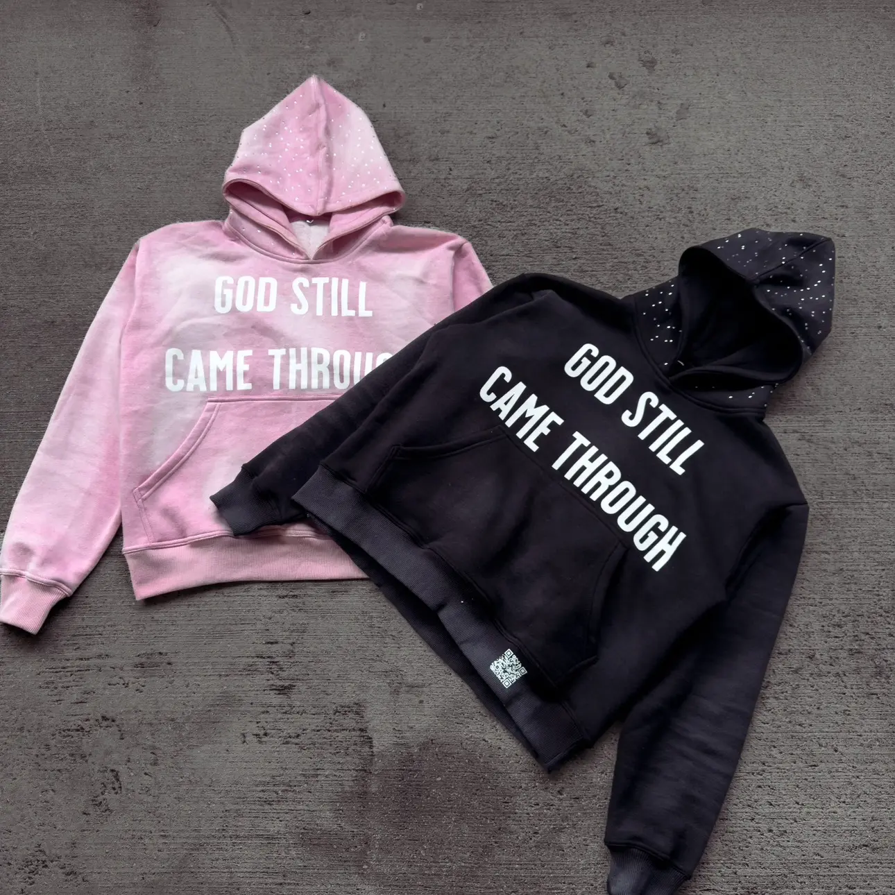 "GOD STILL CAME THROUGH" Hoodies (Black, Pink)