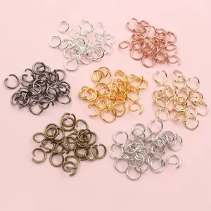 Open Loop Jump Rings 200pcs 4 -10mm Open JumpRings for DIY Jewelry Making Necklace Findings Connector Supplies